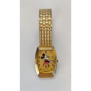 Vintage 1987 Seiko Mickey Mouse 60th Anniversary Watch 2K3 5009 Gold Tone Japan